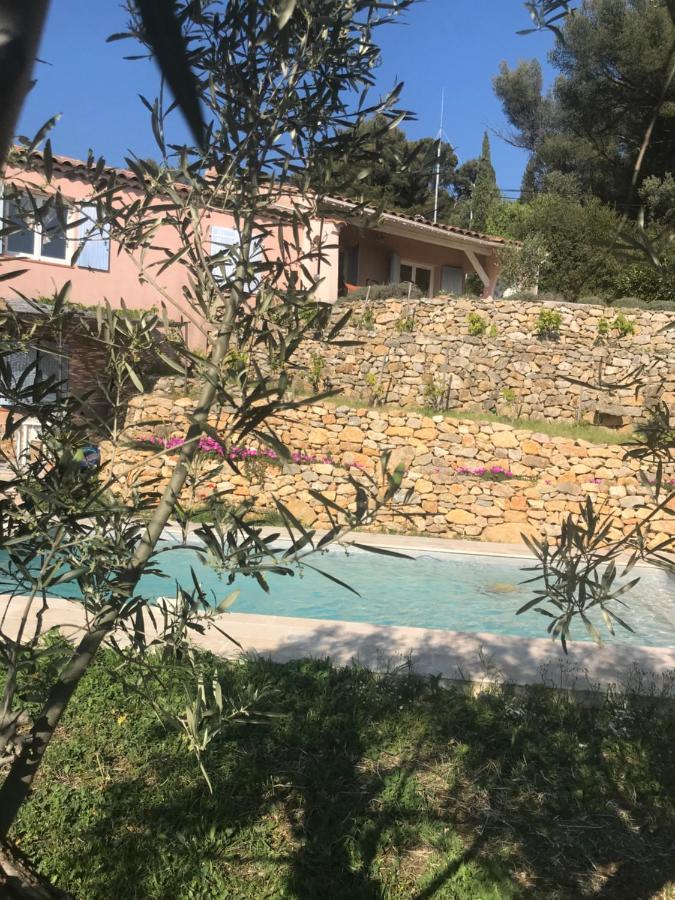 Hauteurs De Toulon : Charmant Studio Piscine Buitenkant foto